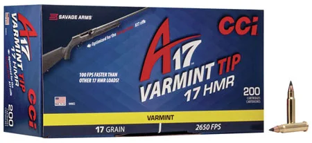 Cci .17 HMR 17gr V-MAX Brass – 200rd