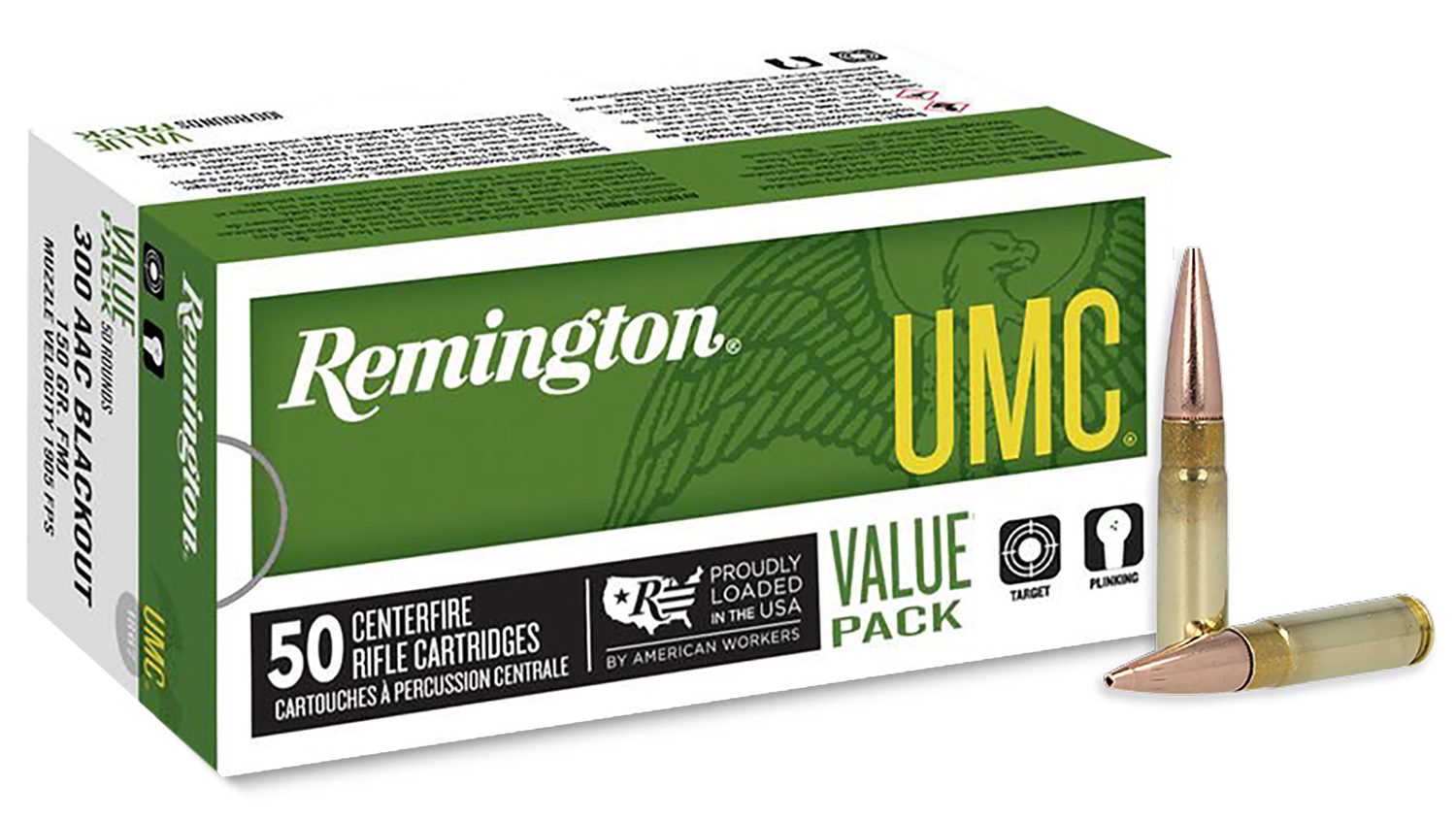Remington .300 Blackout 150gr FULL METAL JACKET Brass – 50rd