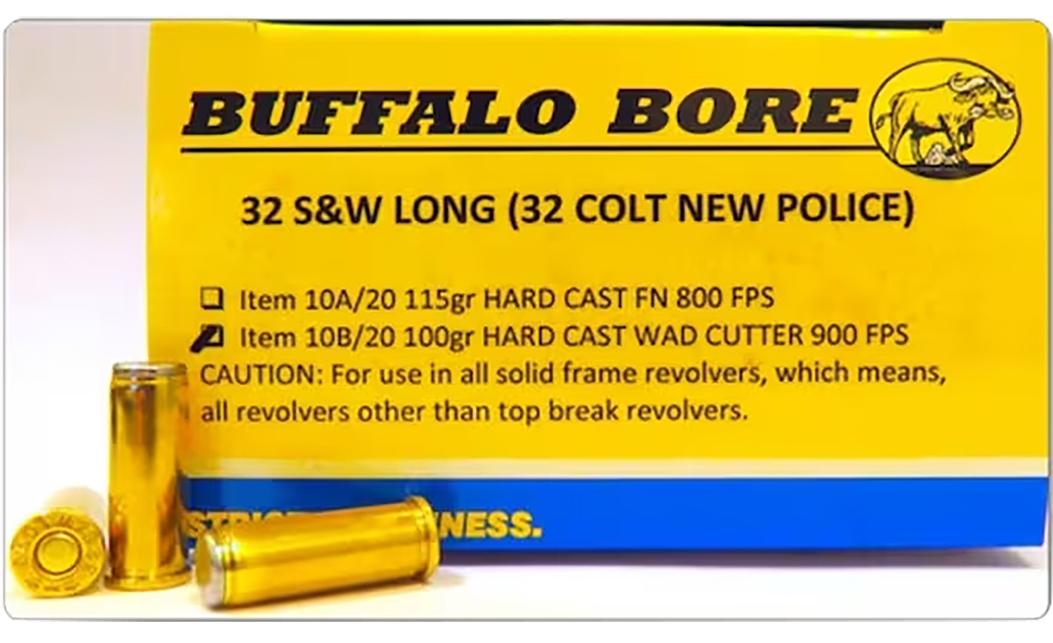 Buffalo-Bore .45 Colt 225gr Brass – 20rd
